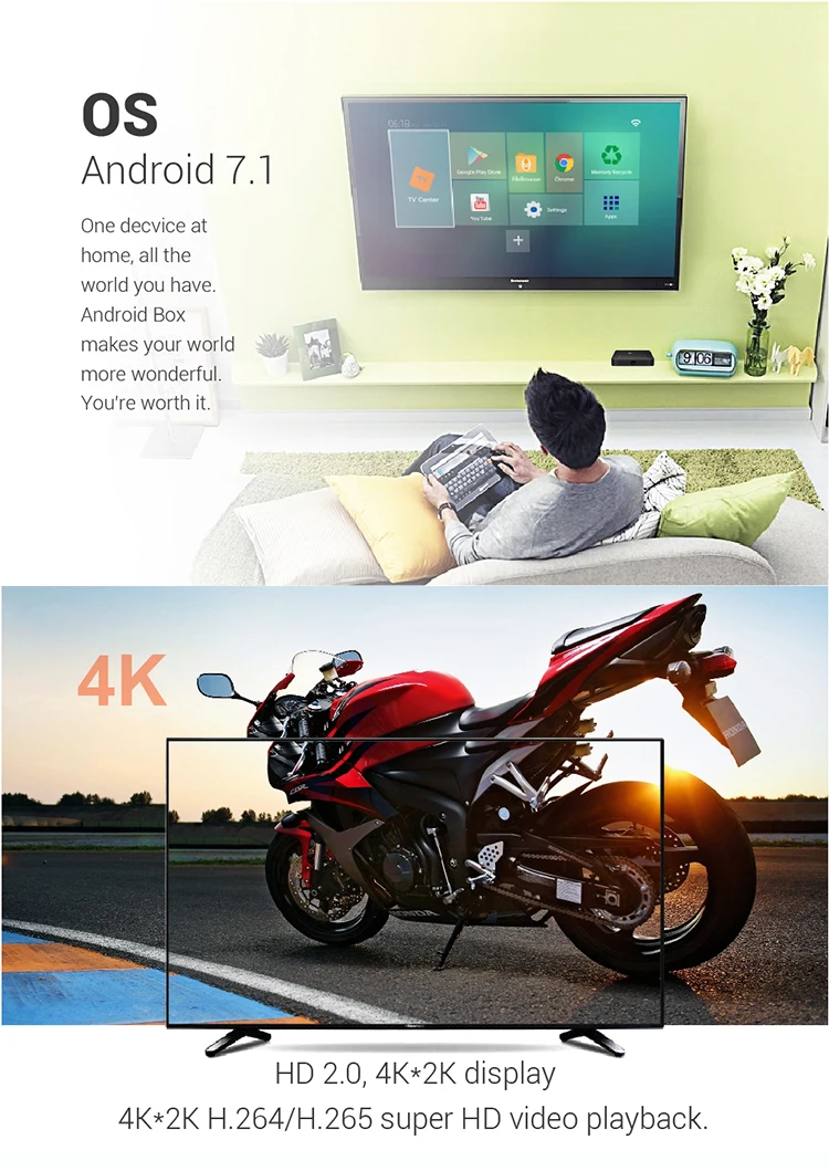 TX3 Мини Android 7,1 ТВ приставка Amlogic S905W 2 ГБ/16 ГБ 2,4 ГГц WiFi 100M LAN С опциональной 2,4G мини беспроводной клавиатурой Израиль