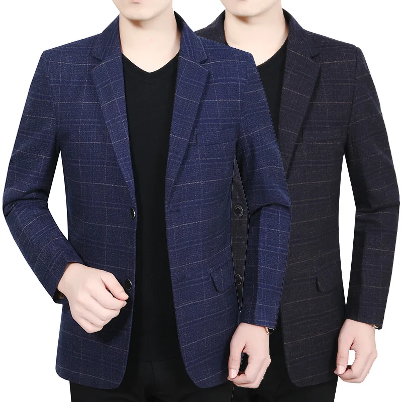 

Shanghai New Europe Sang 2020 Autumn And Winter Men's Suit Middle-aged Dad Suit