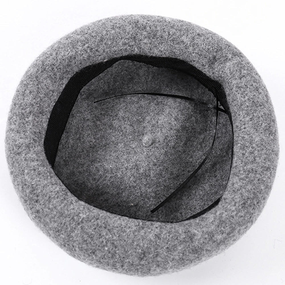 Lady spring Winter Berets Hat Painter style hat Women Wool Vintage Berets Solid Cap Women Beautiful Street Wear Solid Color Hat