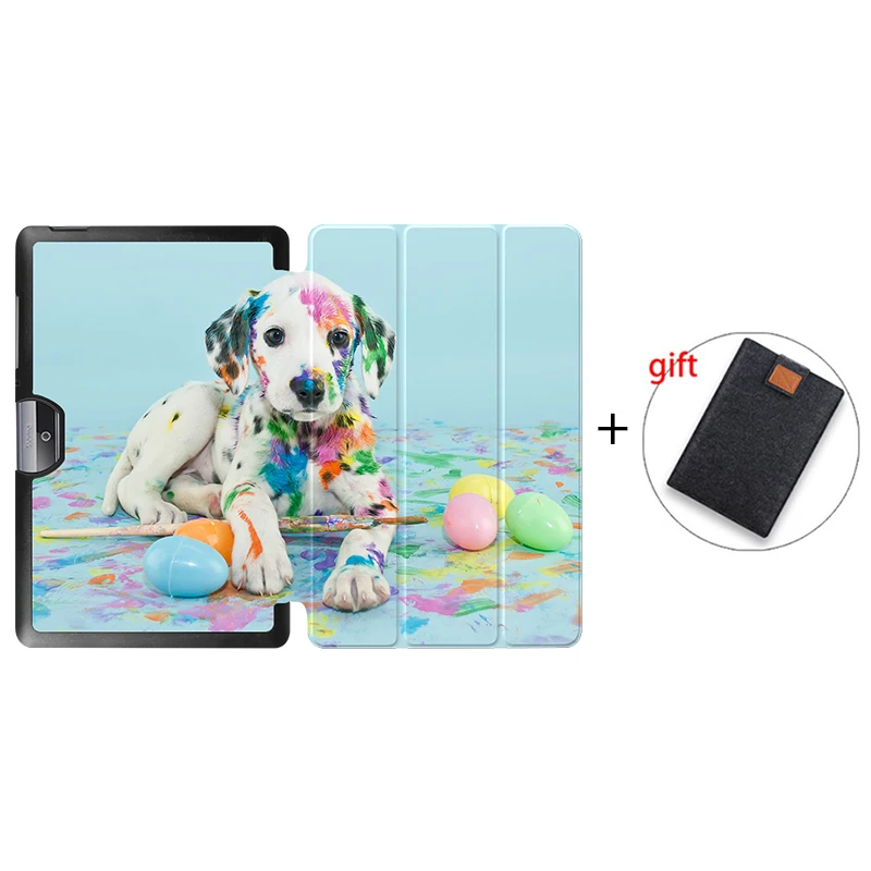 AC09 Чехол для планшета MTT для acer Iconia Tab One 10 A3-A40 B3-A30, 10,1 дюймов, чехол с милой собачкой из искусственной кожи, защитный чехол-подставка - Цвет: AC09