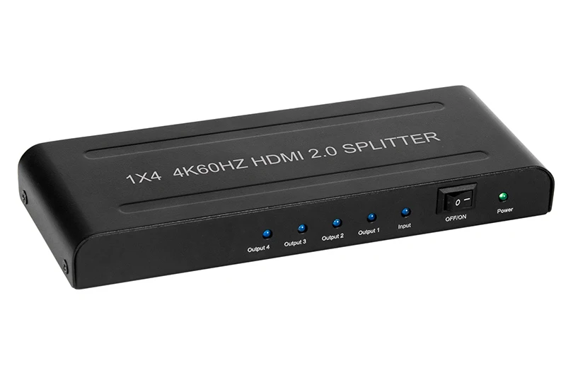 Ультра тонкий 1x4 HDMI2.0 4K2K 60 Гц разветвитель
