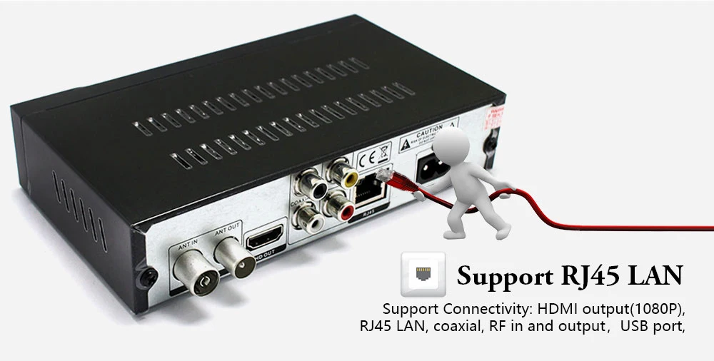 DVB T2 k6 PLUS ТВ тюнер ТВ эфирный приемник DVB-T2 H.265 Поддержка RJ45 wifi AC3 HDMI телеприставка для Европы/России/Коламбия