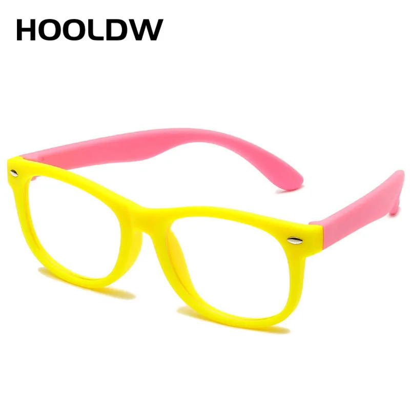 Square Blue Light Kids Glasses Children Optical Frame Eyewear Boy Girls Computer Clear Blocking Anti Reflective Eyeglasses UV400