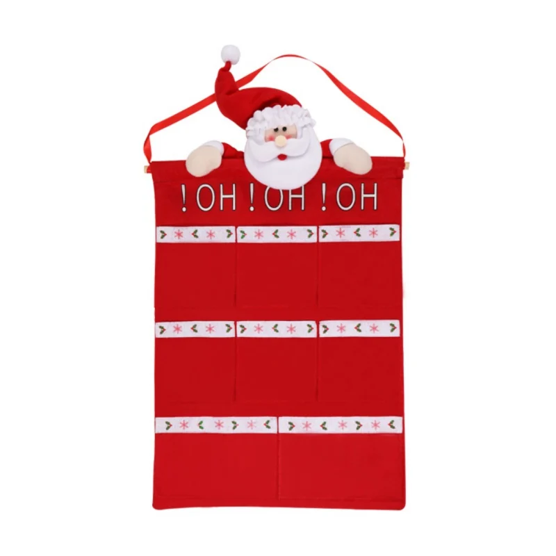 

Christmas Decorations Wall Mount Hanging Storage Bag For Home Office Holiday Party Decoration Christmas Storage Organizer Bags