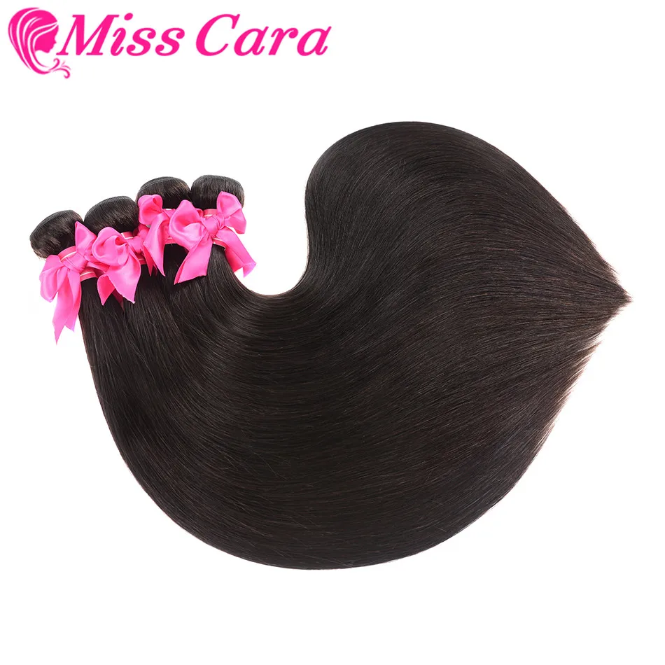 Перуанские прямые волосы 4 пряди 100% человеческие шт./партия Miss Cara Remy натуральные