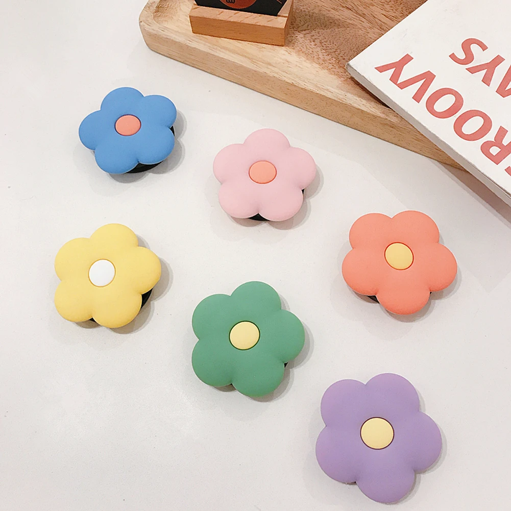 Cute Flower Ring Phone Holder for Mobile Phone Universal Expanding Stand Finger Holder Cartoon Folding Bracket for iPhone Huawei