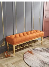 

Home Entrance American Light Luxury Sofa Stool Modern Minimalist Shoe Changing Stool