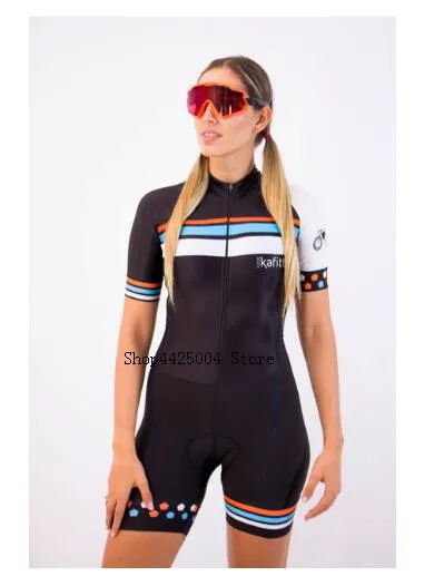Розовый Kafitt Pro Team триатлон костюм женский Велоспорт Джерси Skinsuit комбинезон Майо Велоспорт Ropa ciclismo набор гелевая подкладка