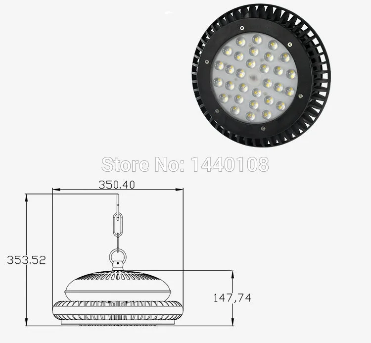 50 Вт 100 Вт 150 Вт 200 Вт Led типа High-Bay в виде НЛО прожектор 200 Вт промышленное освещение IP65 водонепроницаемый высокий отсек, AC100-265V 5 лет гарантии