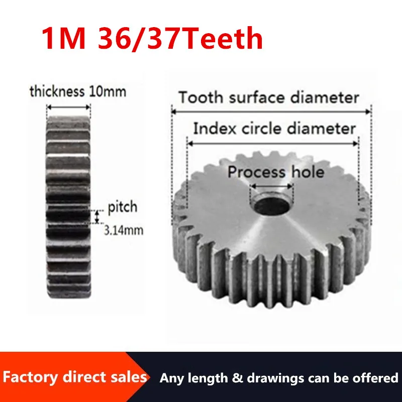 Стойка для зубчатой передачи 1M36Teeth 1m37Teeth прецизионное оборудование 45 шестерня из