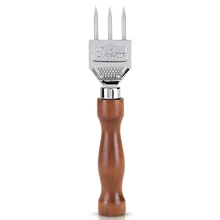 Ice Pick-Robustes Eis Hacker mit Massivholz Griff, 304 Edelstahl Drei Pronged Eis Brecher für Cocktail Bartender(China)