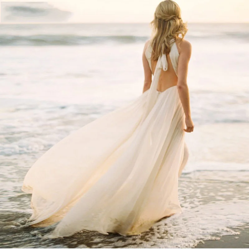 2019-Bohemia-Beach-Wedding-Dress-White-Ivory-Chiffon-Bride-Dress-Sexy-Backless-A-Line-Bridal-Wedding