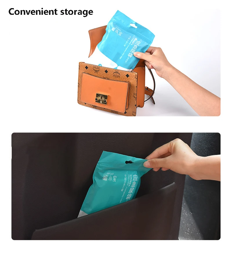 4Pcs/Pack 700ml Emergency portable car Leak-proof Urine bags vomit bags mobile toilets Disposable handy unisex outdoors Mini WC