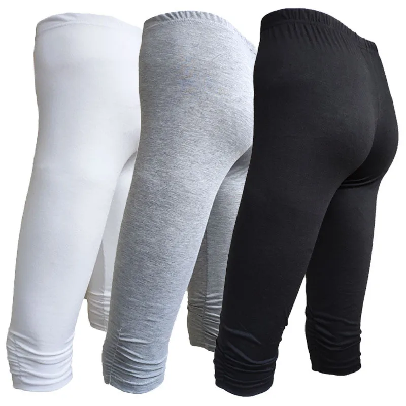 Женские плотные трусы, удобные, облегающие, эластичные, укороченные штаны со складками, дышащие леггинсы#918