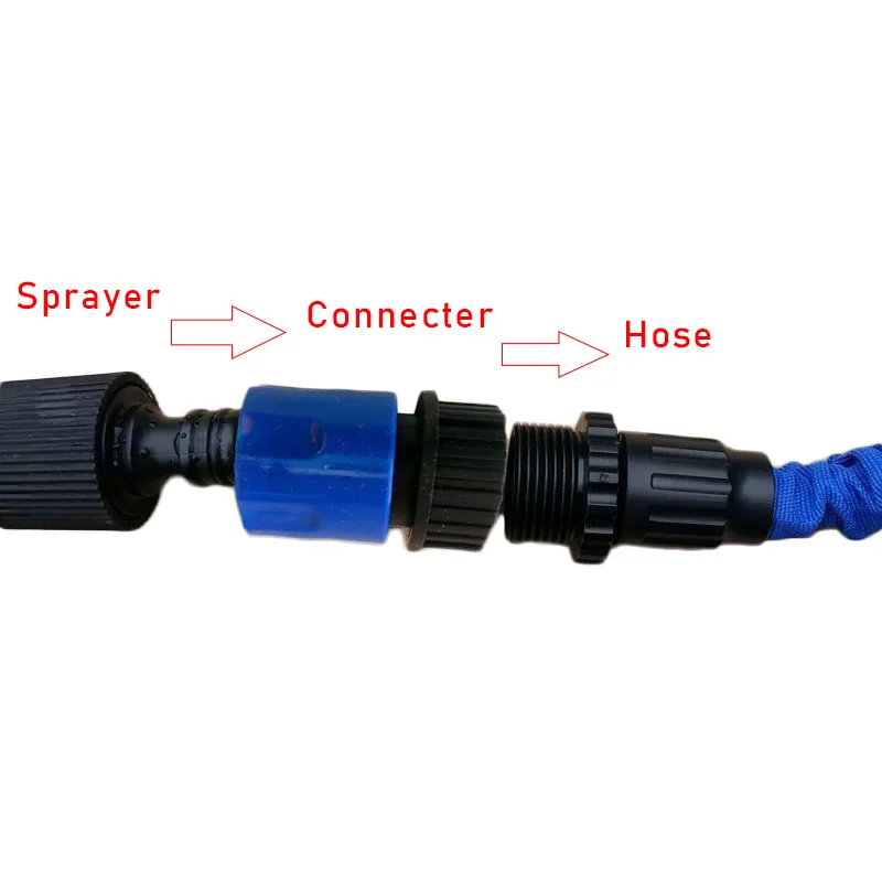 Расширяемый адаптер для садового растягивающегося шланга устройство быстрого
