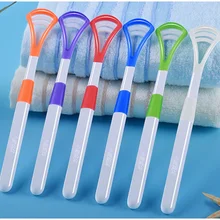 1 шт. щетка-скребок для языка очистка полости рта зубная щетка для чистки языка кисть для удаления свежего дыхания покрытие