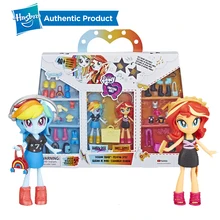 ハスブロ 4 インチマイリトルポニー equestria 女の子ファッション分隊希少ピンキーパイレインボーダッシュミニ人形セット 40 + アクセサリー(China)