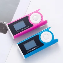 A1 MP3 плеер Портативный Hifi мини MP3 музыкальный плеер ЖК-дисплей Экран Поддержка внешний динамик с светодиодный свет Спортивная модная гарнитура