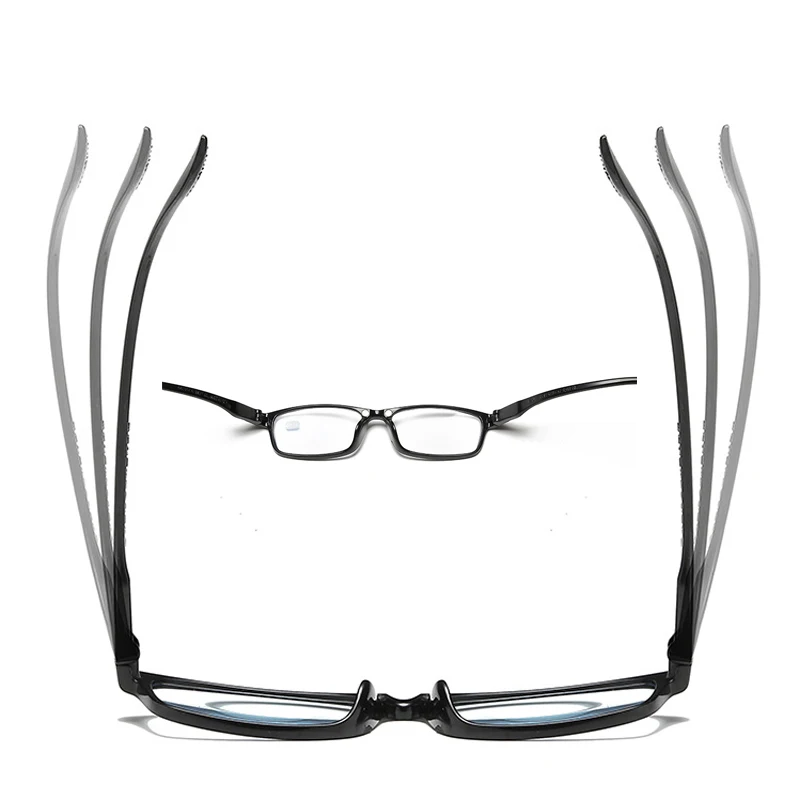 Ультралегкие очки для чтения Seemfly для женщин и мужчин, прозрачные очки с защитой от синего излучения, квадратная оправа, очки с защитой от усталости, компьютерные очки