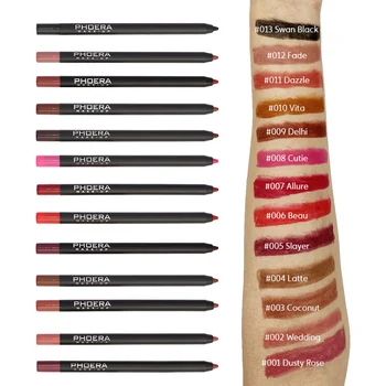 13 Colors Matte Lip Liner Pencil Longwearing Richly Pigmented Waterproof Sweatproof Make Up Cosmetics Maquillage