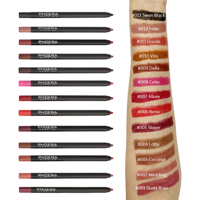 13 Colors Matte Lip Liner Pencil Longwearing Richly Pigmented Waterproof Sweatproof Make Up Cosmetics Maquillage Femme