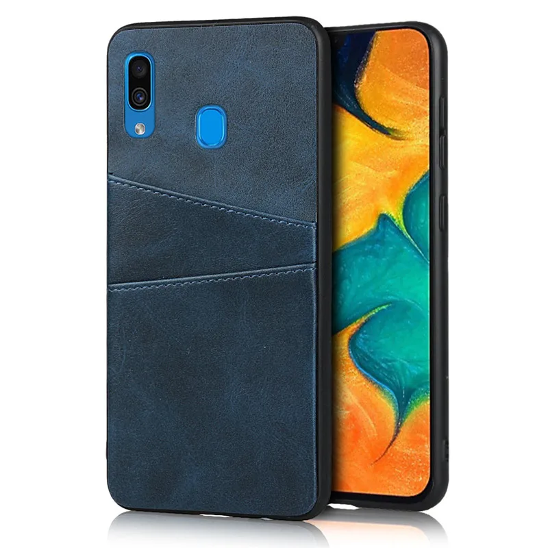 Чехлы на заднюю панель с отделениями для карт Samsung Galaxy A30 A20 защитный облегающий