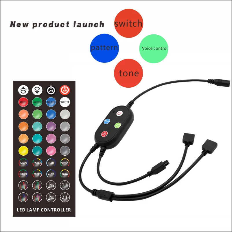 Светодиодная лента с Bluetooth 44 кнопки RGB Рождественский праздничный светильник для