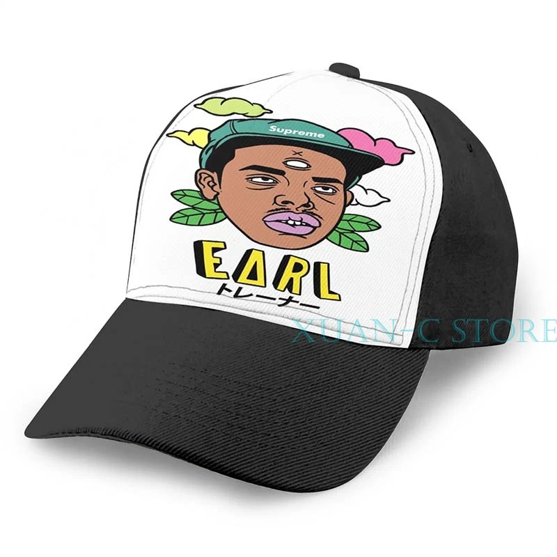 Толстовка Earl баскетбольная Кепка для мужчин и женщин модная черная шляпа унисекс с принтом - Цвет: Black