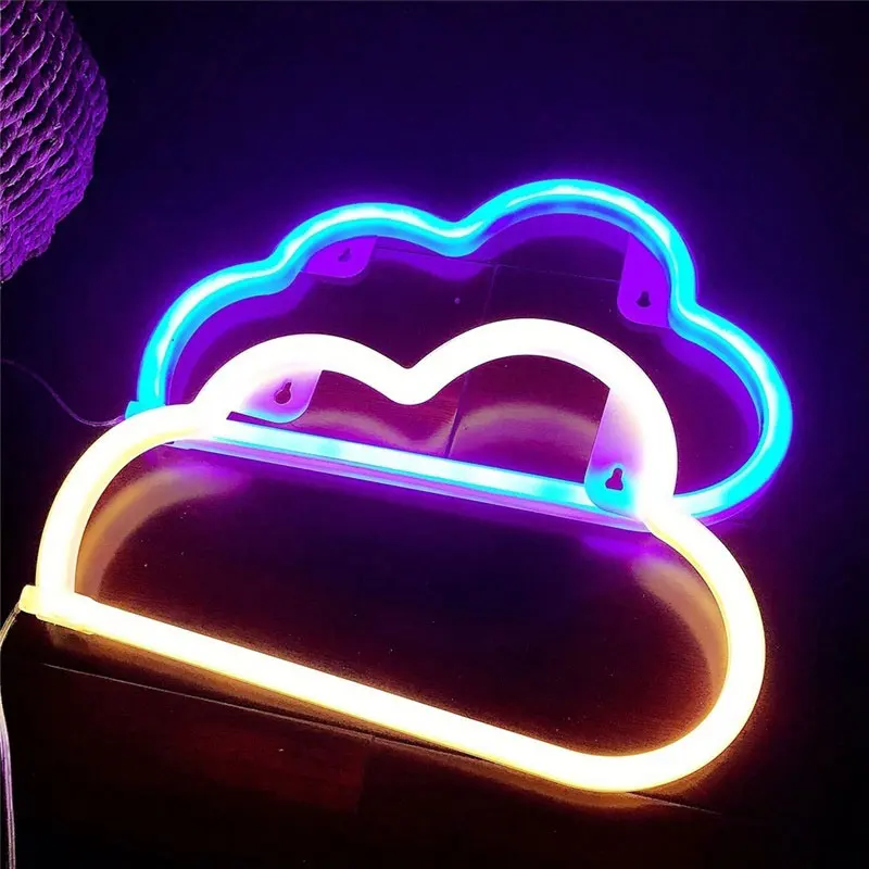 

LED Neon Light Hello Wall Art Sign Lights Bedroom Decoration Hanging Neon Lamp Home Party Holiday Decor Xmas Gift Dropshipping