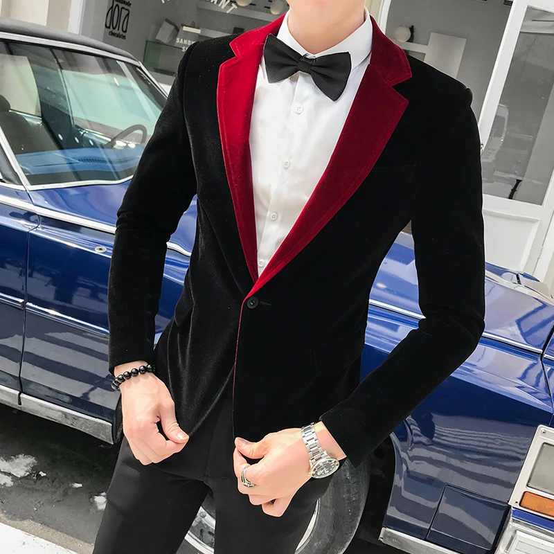 New slim men's suit jacket S-XXL teen male dress coat men Blazer