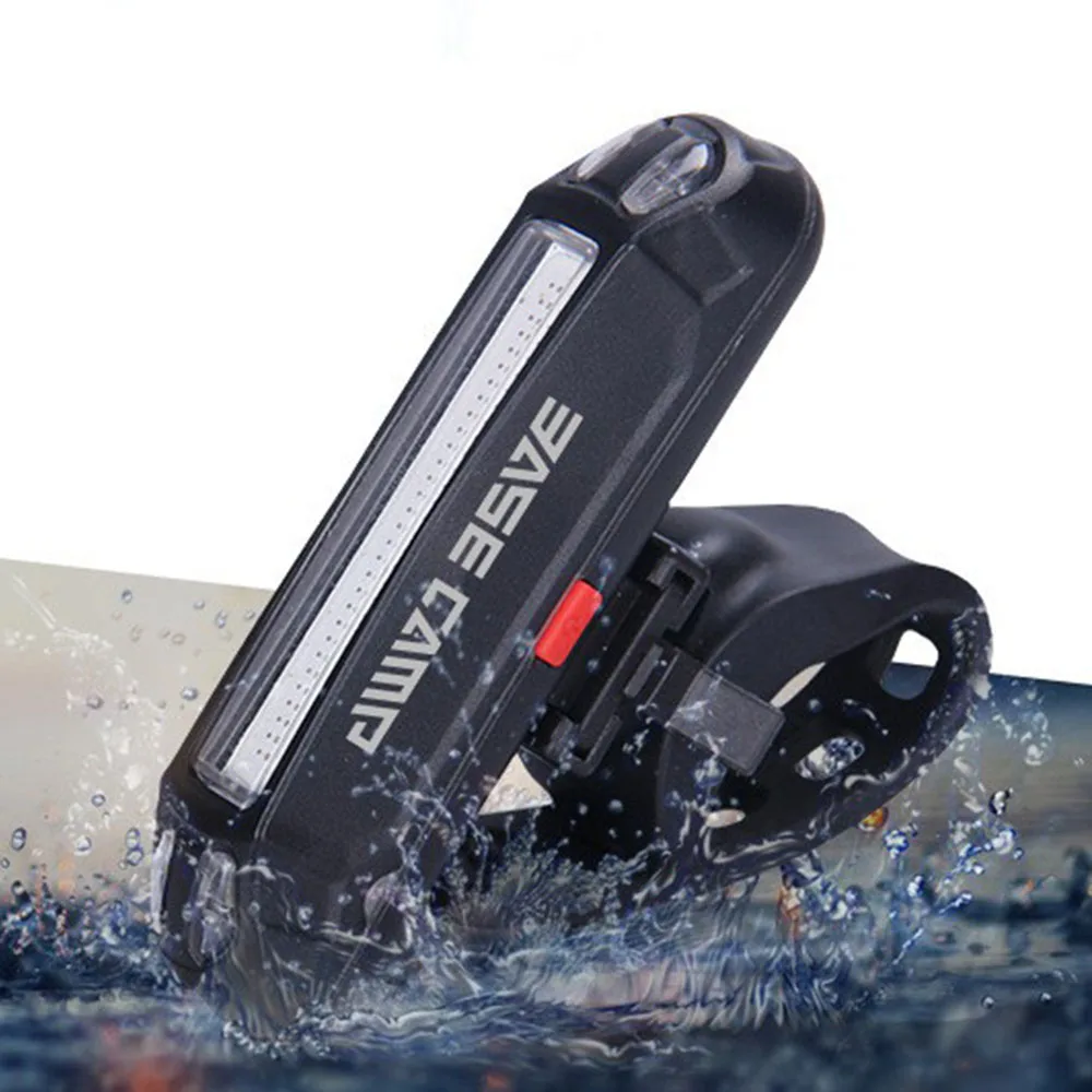 BaseCamp Водонепроницаемые фары с usb зарядкой MTB велосипед Предупреждение льный задний фонарь 90 градусов Регулируемые задние фонари