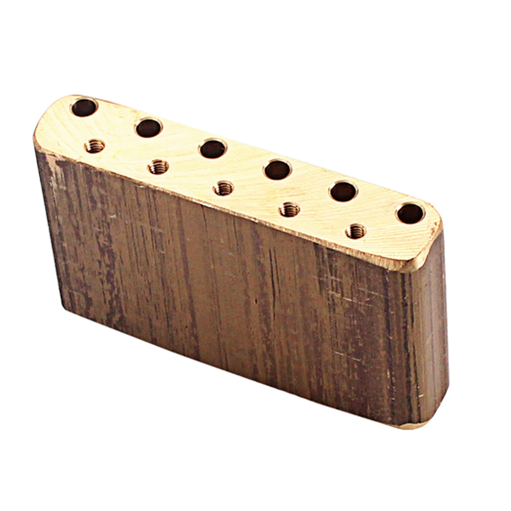 Brass Electric Guitar Tremolo Block Base DIY For  Guitar Bridge, Golden