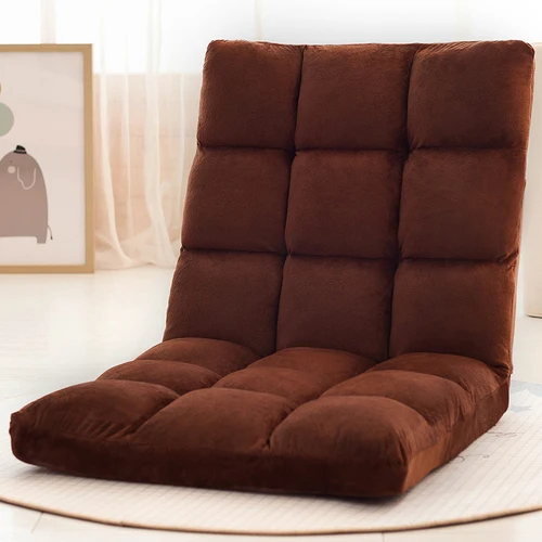 Small brown Диван для ленивых человек для отдыха может сложить спальню на балкон, чтобы положиться на спинку стула на кровати - Цвет: Small brown