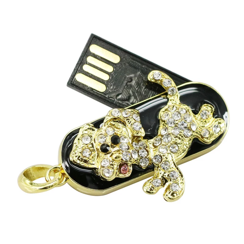 Накопитель 16 ГБ кристалл собака USB Flash Drive 8 ГБ Memory Stick 4 ГБ флэш-карты 32 ГБ USB флэш-диск 64 ГБ USB PenDrives