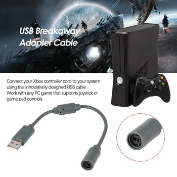 

Mayitr 1pc 26cm USB Converter Cable Cord Wired PC USB Port Adapter Cable For Xbox 360 Wired Controller
