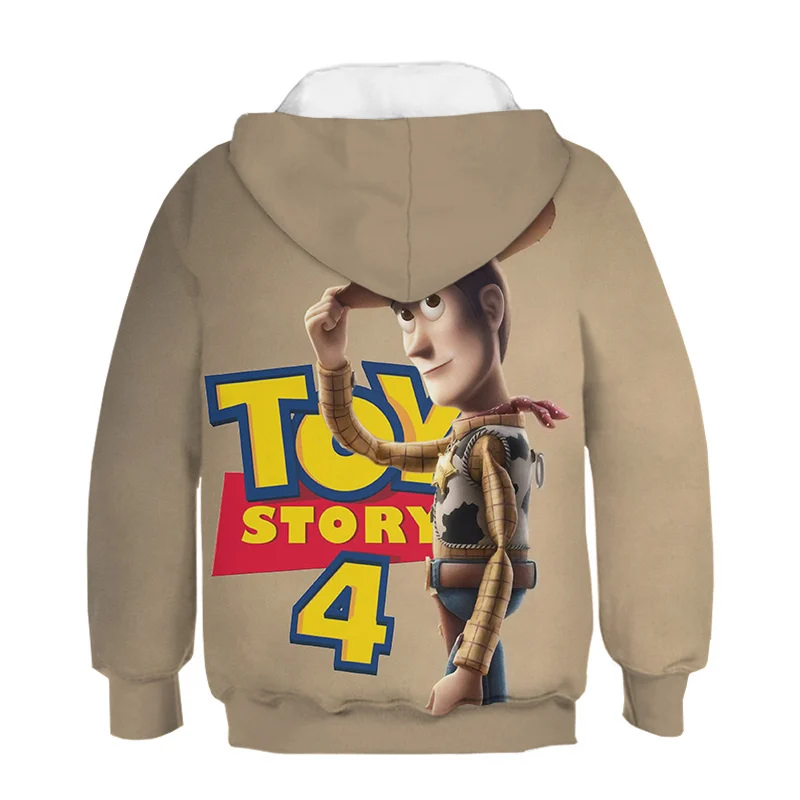 Новинка года; детская толстовка с объемным рисунком из мультфильма «Toy Story 4 Woody»; симпатичное худи с 3D принтом для мальчиков и девочек; детская одежда с героями мультфильмов; Толстовка