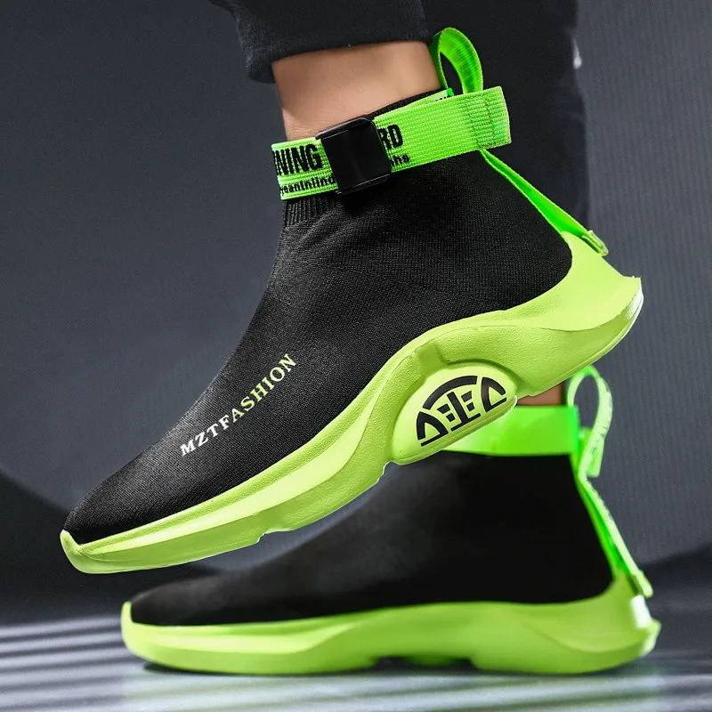 BIGFIRSE/мужская повседневная обувь; модная удобная мужская обувь; брендовые дышащие мужские кроссовки для прогулок; обувь; zapatillas Hombre - Цвет: Зеленый