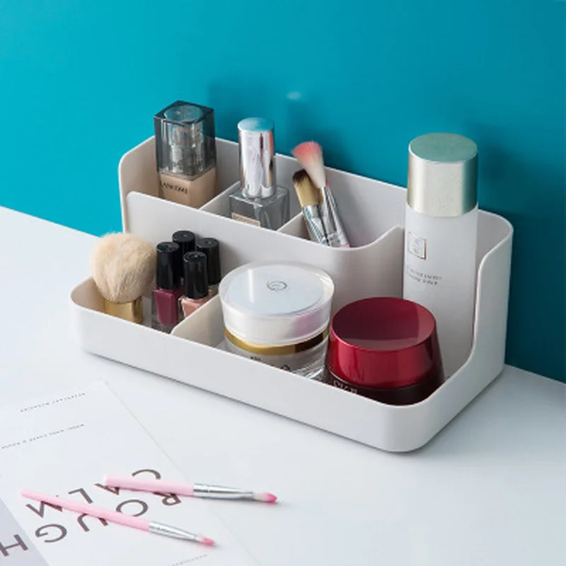 

Plastic Makeup Organizer Box Cosmetics Storage Container Acrylic Makeup Organizer Lipstick Holder Jewelry Sundries Makeup Box