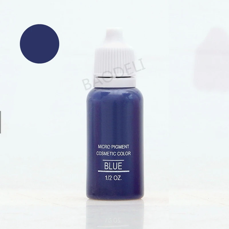 New 6 Pcs Permanent Microblading Makeup Pigment Set Tattoo Ink 15ml Kit for Tattoo Eyebrow Lip Make Up Mixed Colors