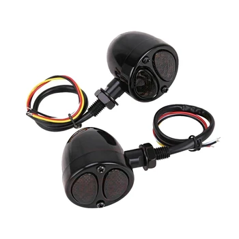 

1Pair Motorcycle Turn Signal Indicator Light Motorbike Blinker Headlight Fit for Kawasaki Honda Yamaha Suzuki