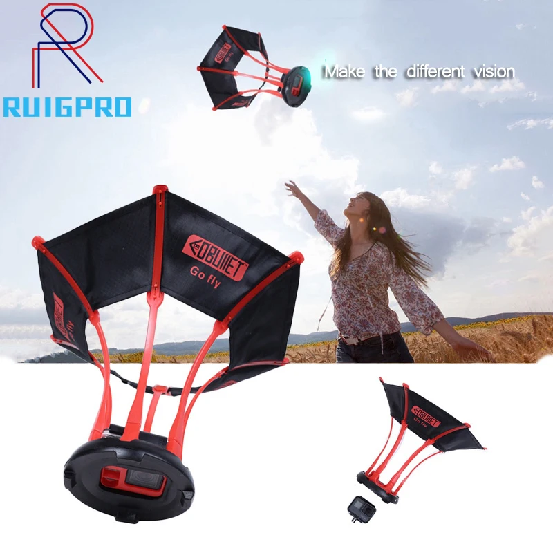 For GoPro 5 Parachute Bird Fly Photography Bracket Stand For Go Pro Hero 5 6  7 8 Black Camera Frame Aerial View Accessories