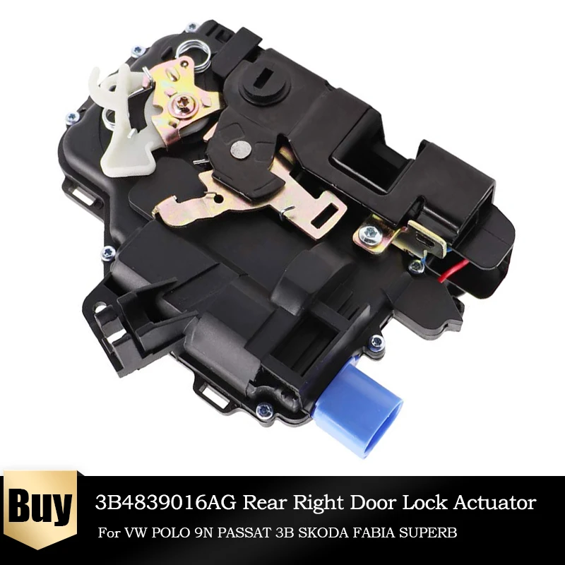 3b4839016ag Rear Right Door Lock Actuator Central Mechanism For V W Polo 9n T5 For Skoda Fabia 3b4839016 3b4839016an 3b4839016k Locks Hardware Aliexpress