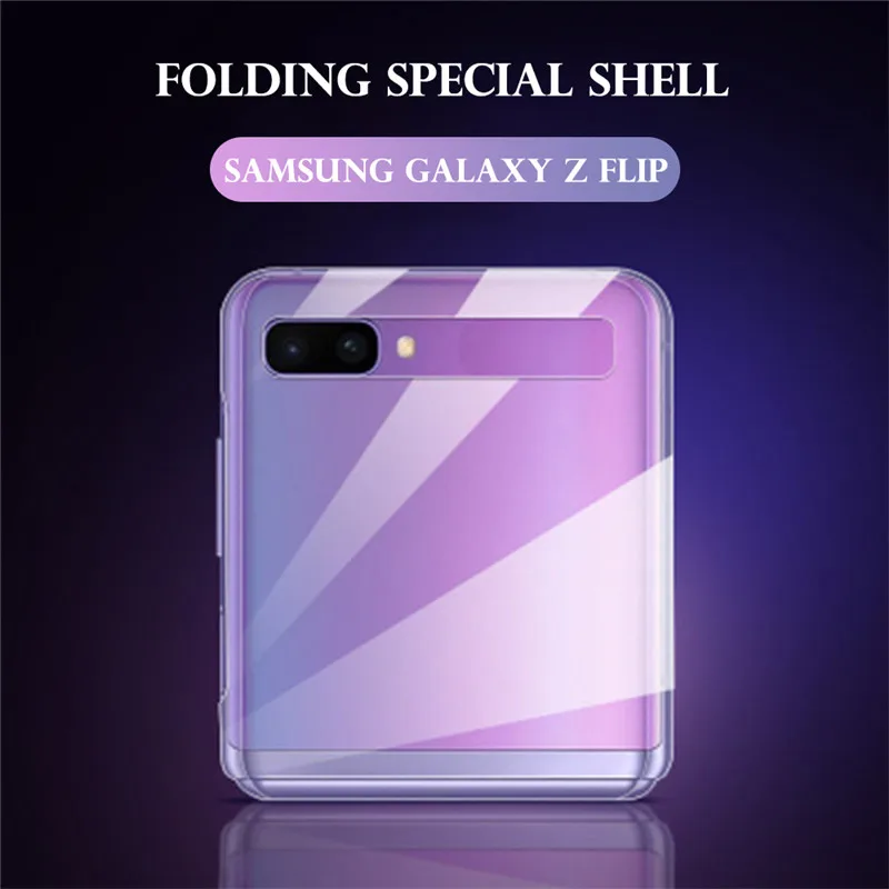 

For Samsung Galaxy Z flip Clear Flip Case Slim Protective Shell Shockproof Hard Cover Skin Smartphone Accessories