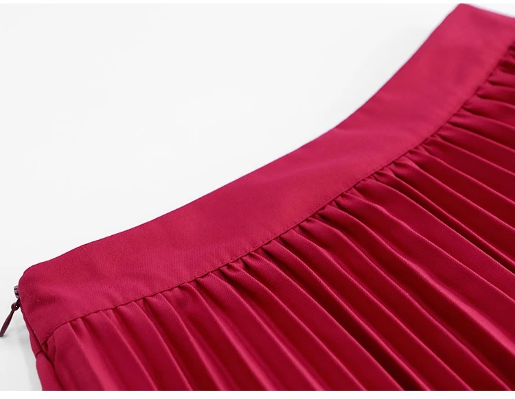 GoodliShowsi/деловая одежда, женские юбочные костюмы, розовый, красный, на одной пуговице, костюм, пальто, топы+ Плиссированная Юбка-миди, подходящие комплекты OL