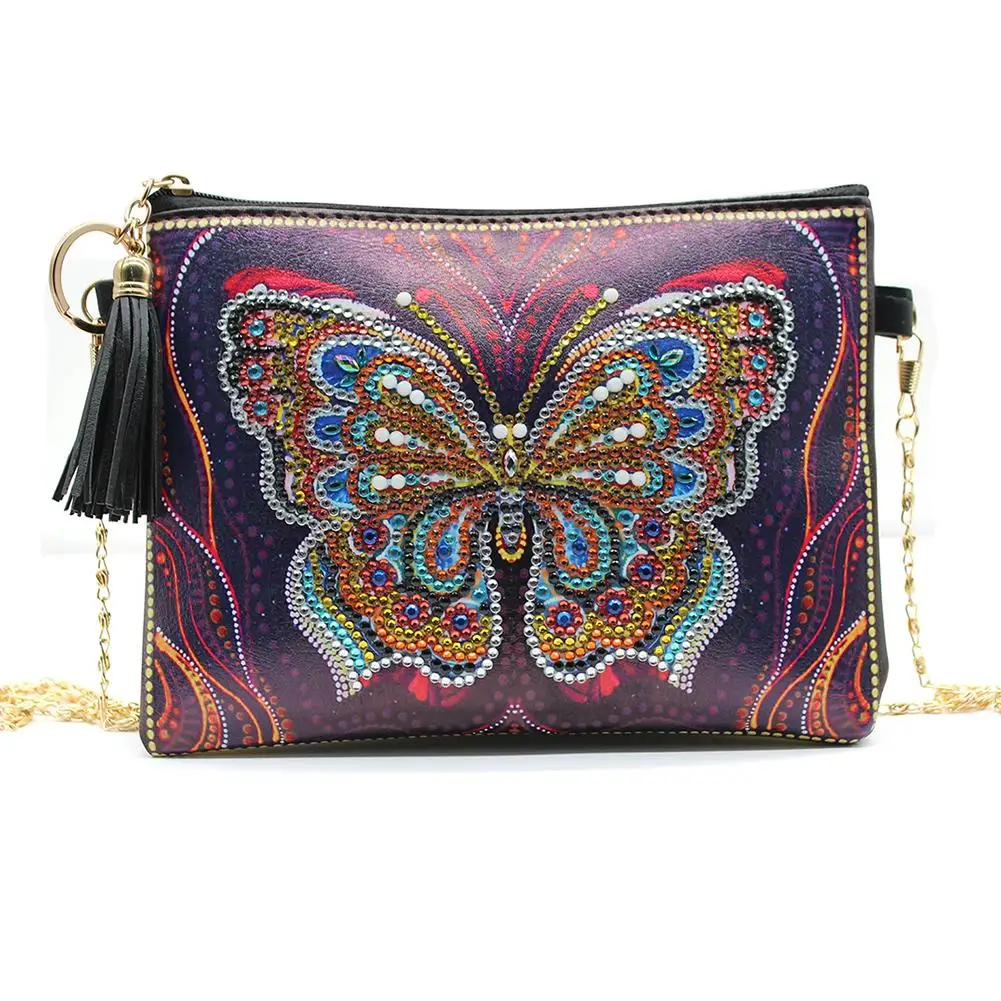 

Ethnic Fashion Cross Body Bag Diamond Painting DIY Chain Shoulder Bags Purse Handbag For Wedding Dinner Evening Party Clutch