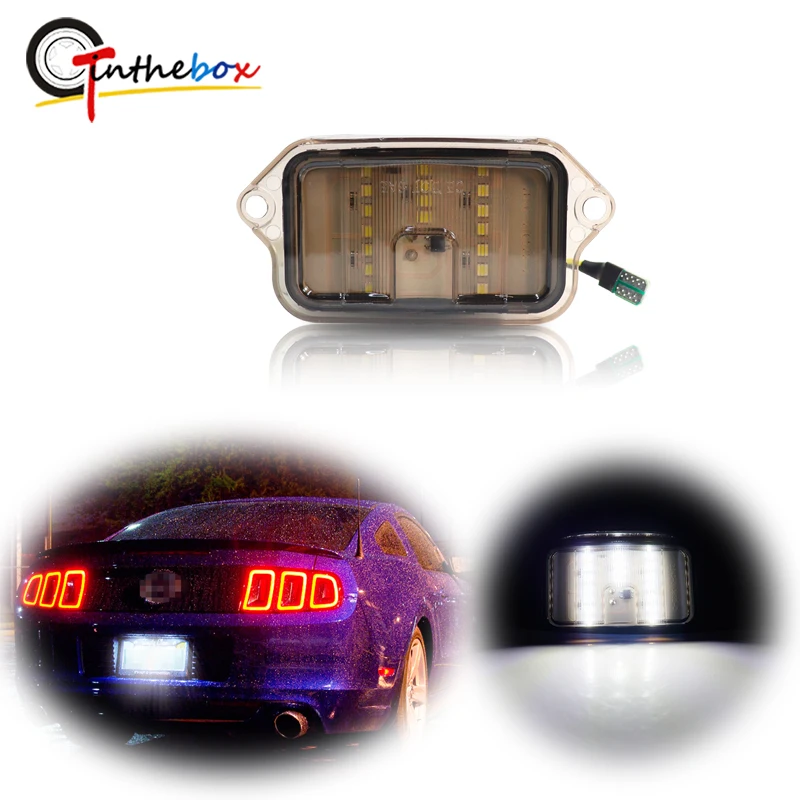 1Pc Senza Errori Canbus Bianco Completo Led Luce Targa Per Ford Mustang Convertibile 2005-2009, Bullitt Shelby Gt500Kr