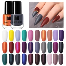 NEE JOLIE матовый лак для ногтей 33 чистые цвета ногтей красный серый лак для ногтей масляной лак для маникюра Лак для ногтей DIY