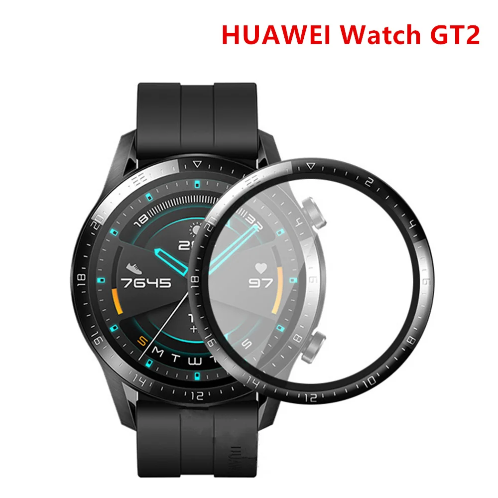 Закаленное стекло для HUAWEI watch GT 2 защита экрана 42/46 мм полимерная полная защитная