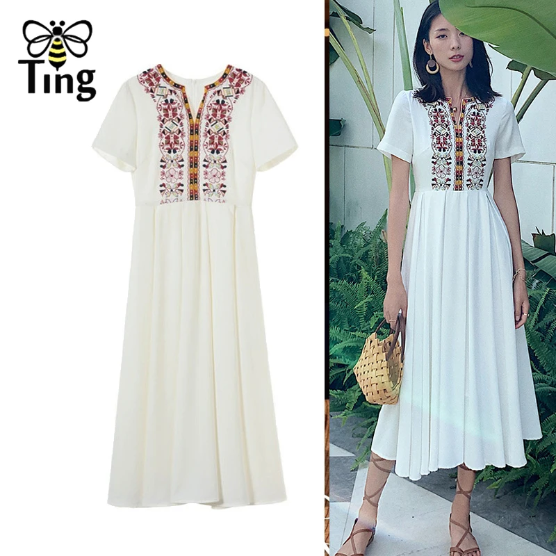 Tingfly Vogue модные женские туфли с кружевом и вышивкой бисером белое платье