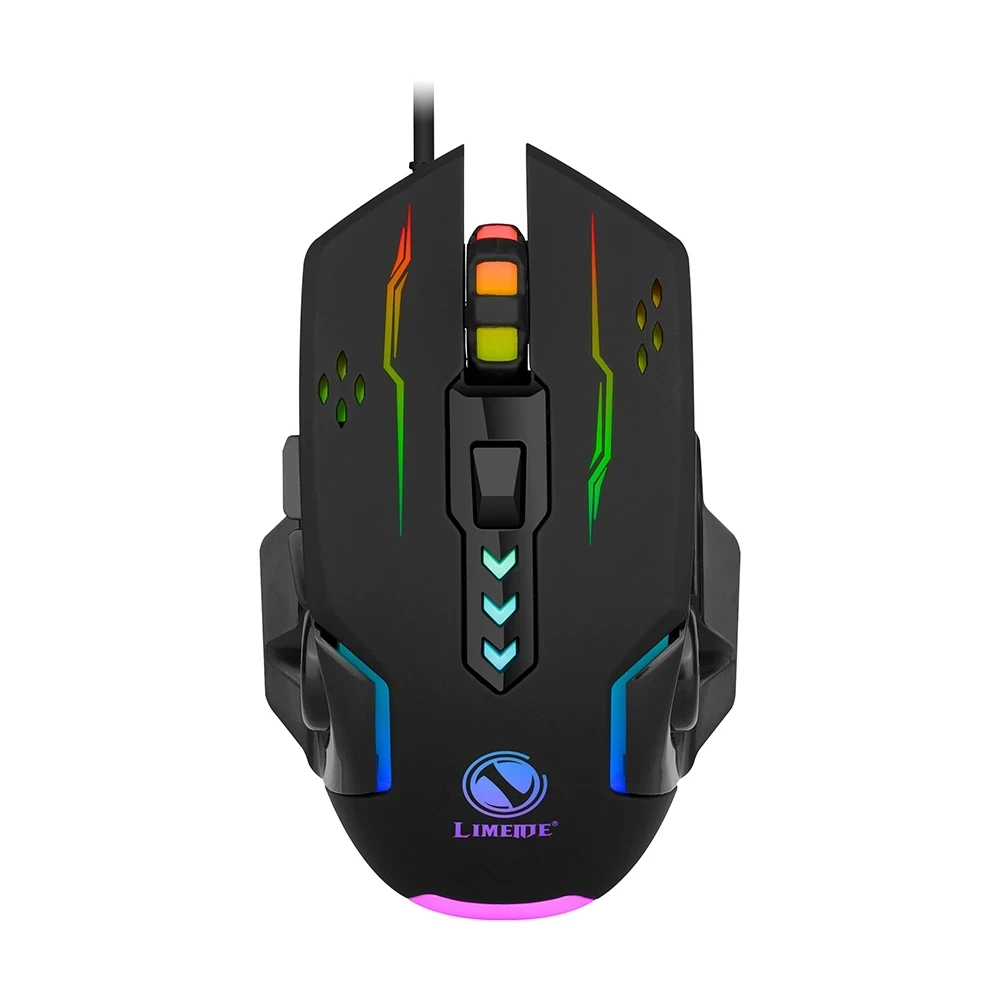 Wired mouse V7 six-key colorful luminous game esports mechanical game computer mouse USB interface bluetooth computer mouse